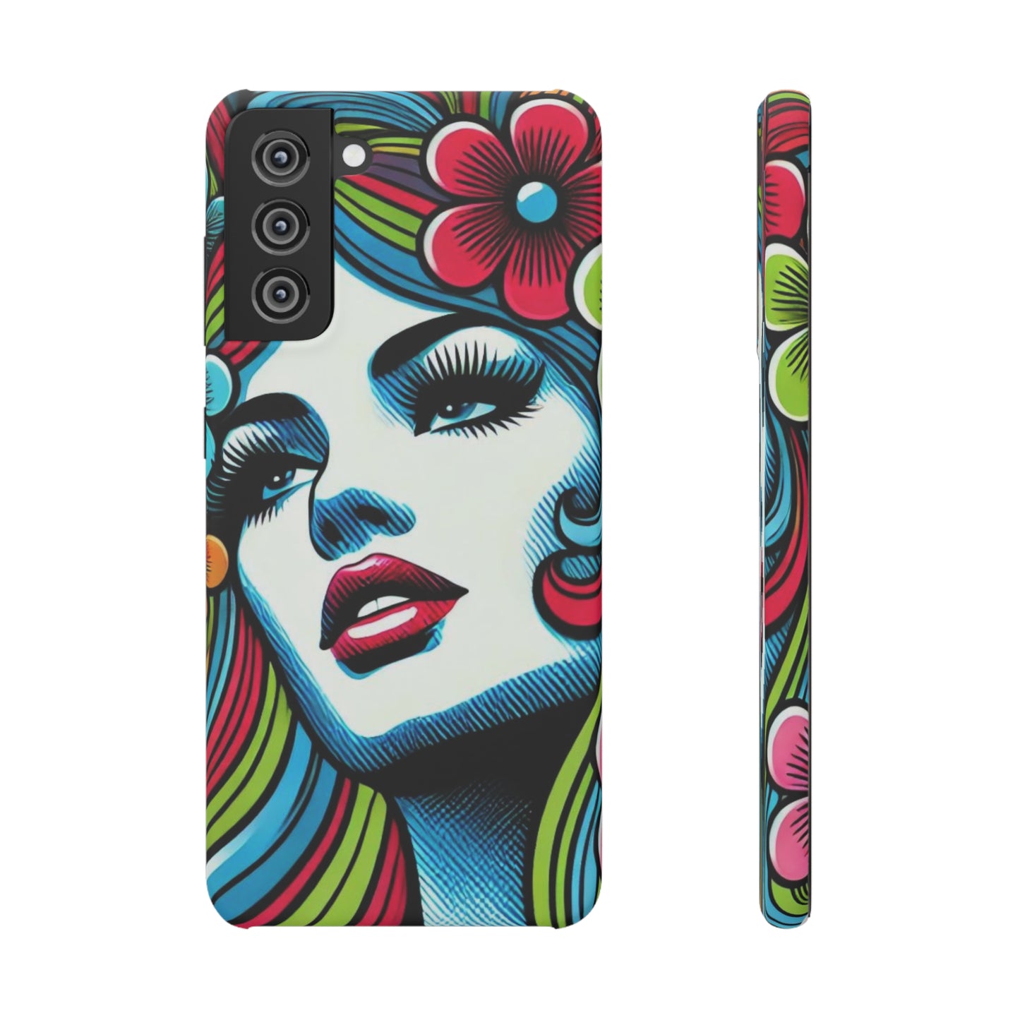 Psychedelic Flower Power Pop Art Snap Phone Case