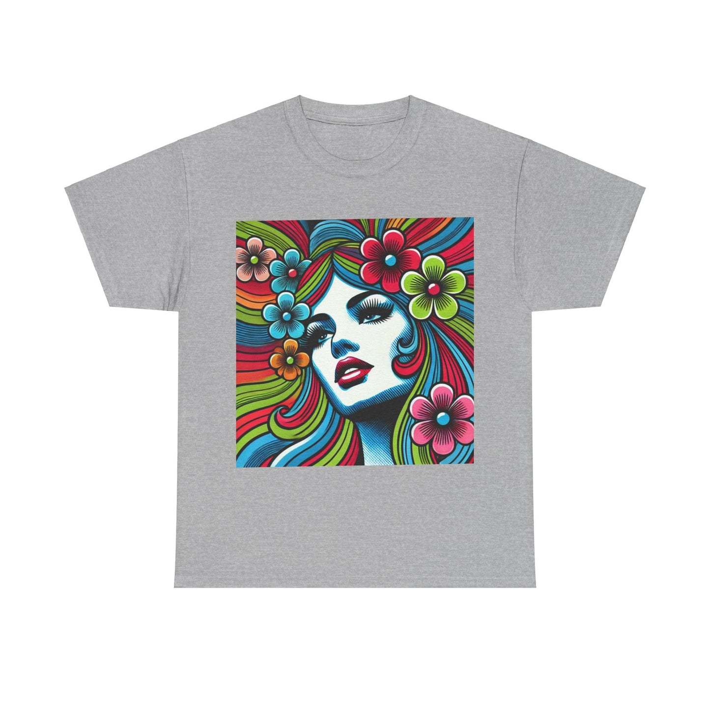 Hippie Woman Pop Art - Unisex T-Shirt