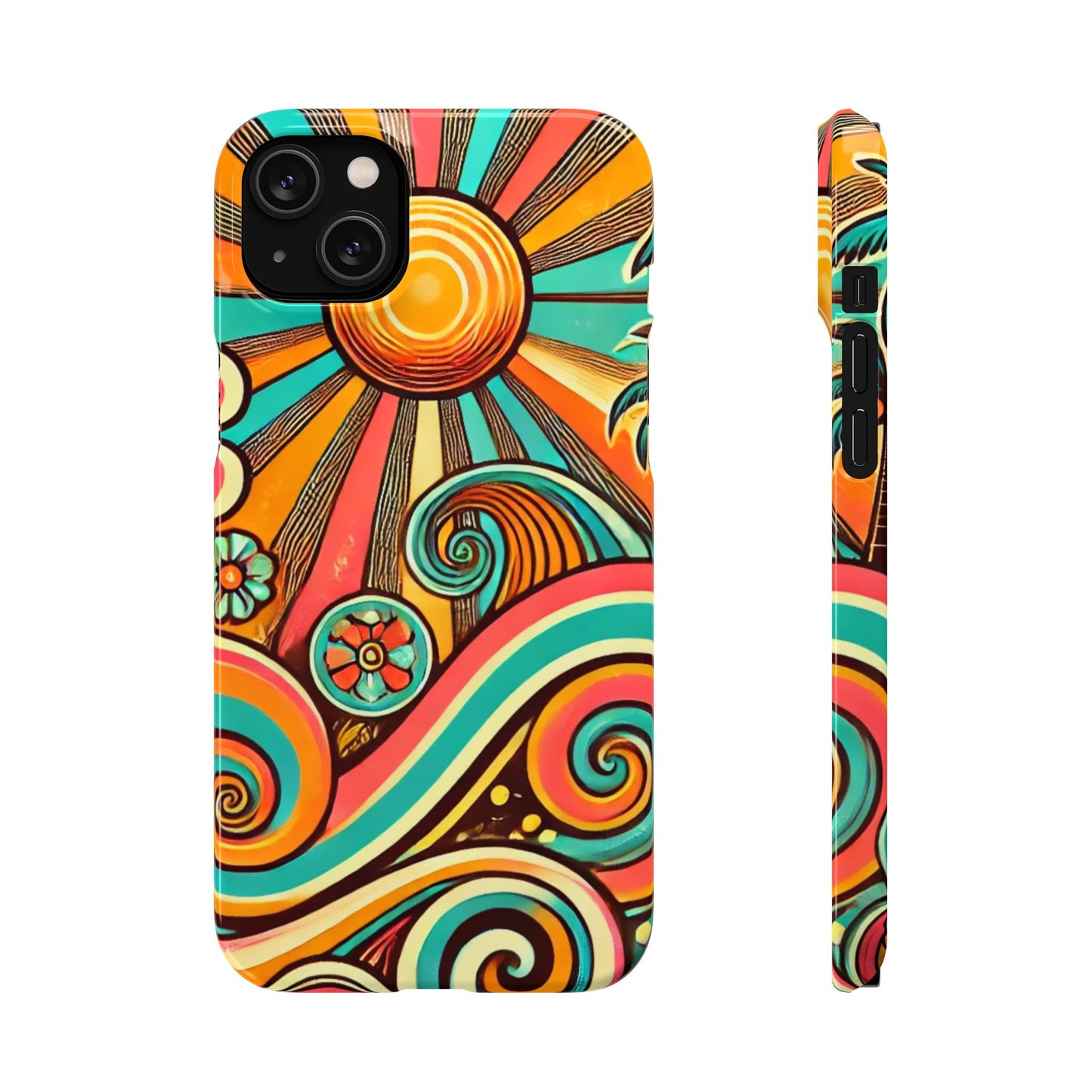 Groovy Sunburst Snap Phone Case