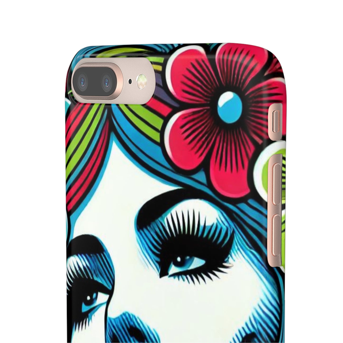 Psychedelic Flower Power Pop Art Snap Phone Case