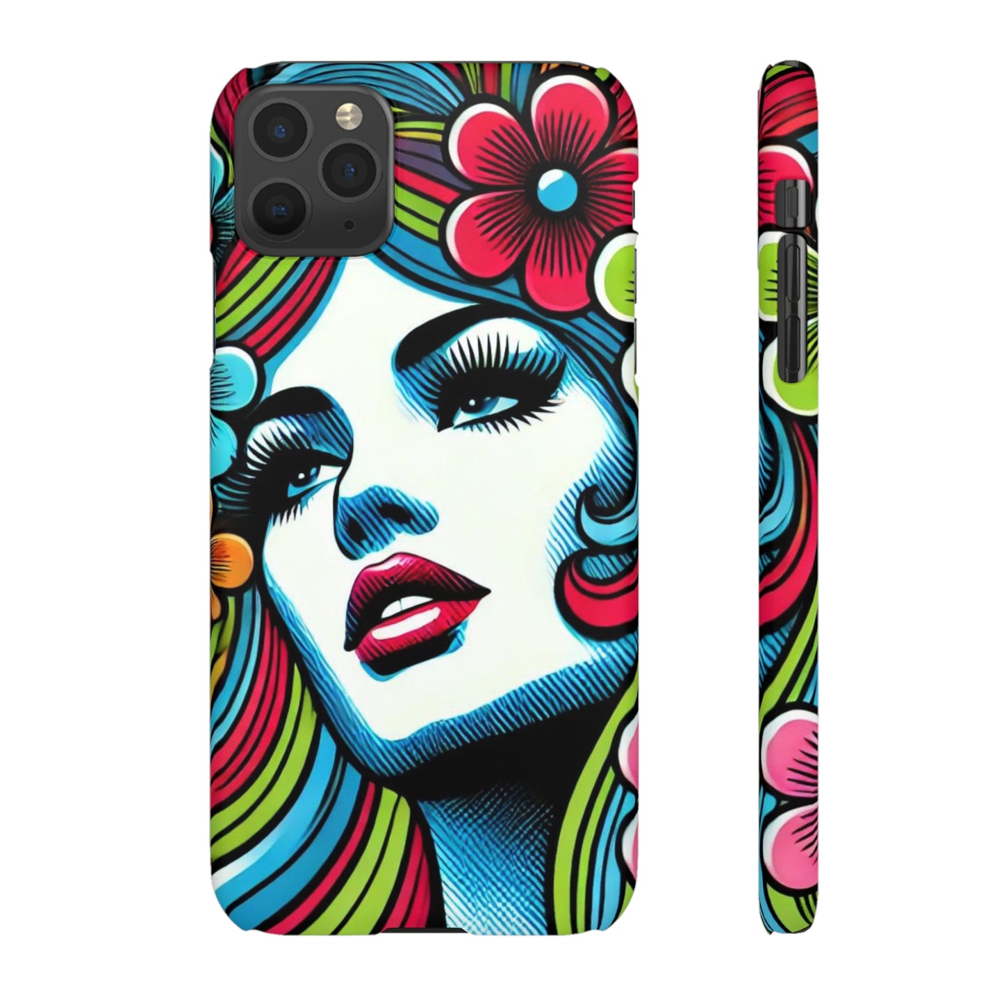 Psychedelic Flower Power Pop Art Snap Phone Case