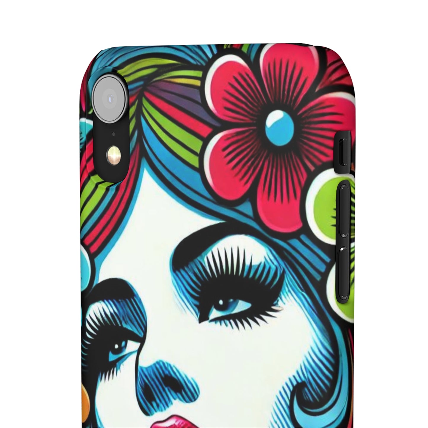 Psychedelic Flower Power Pop Art Snap Phone Case