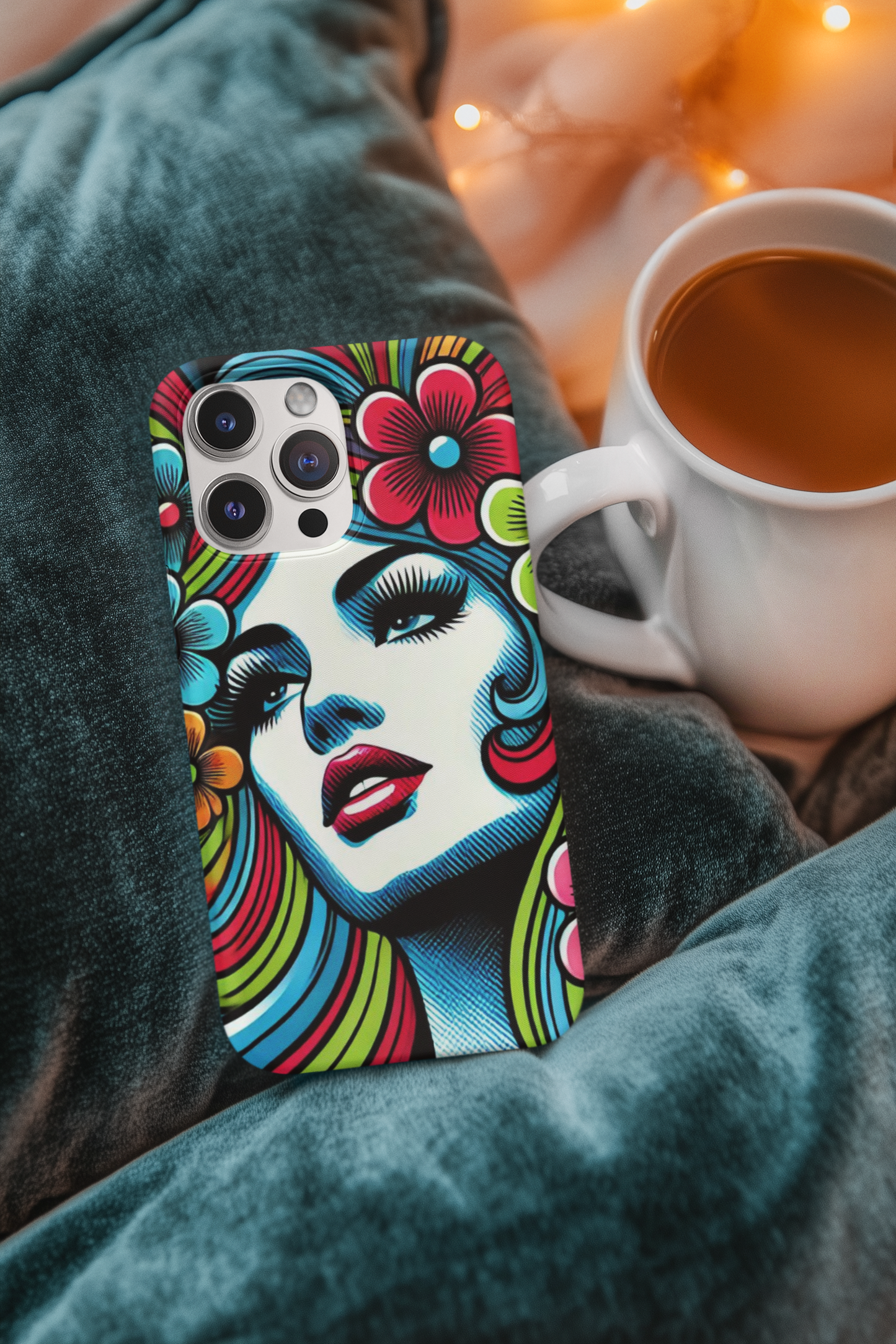 Psychedelic Flower Power Pop Art Snap Phone Case