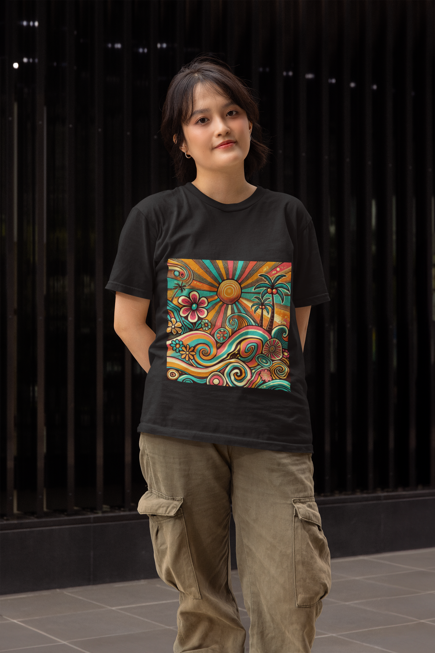 Radiant Retro Vibes Unisex Tee