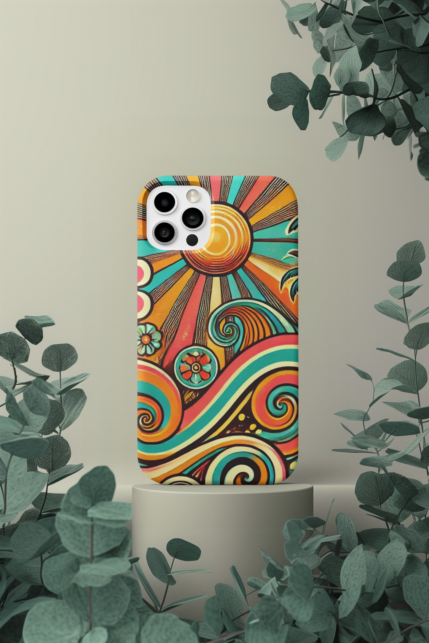 Groovy Sunburst Snap Phone Case