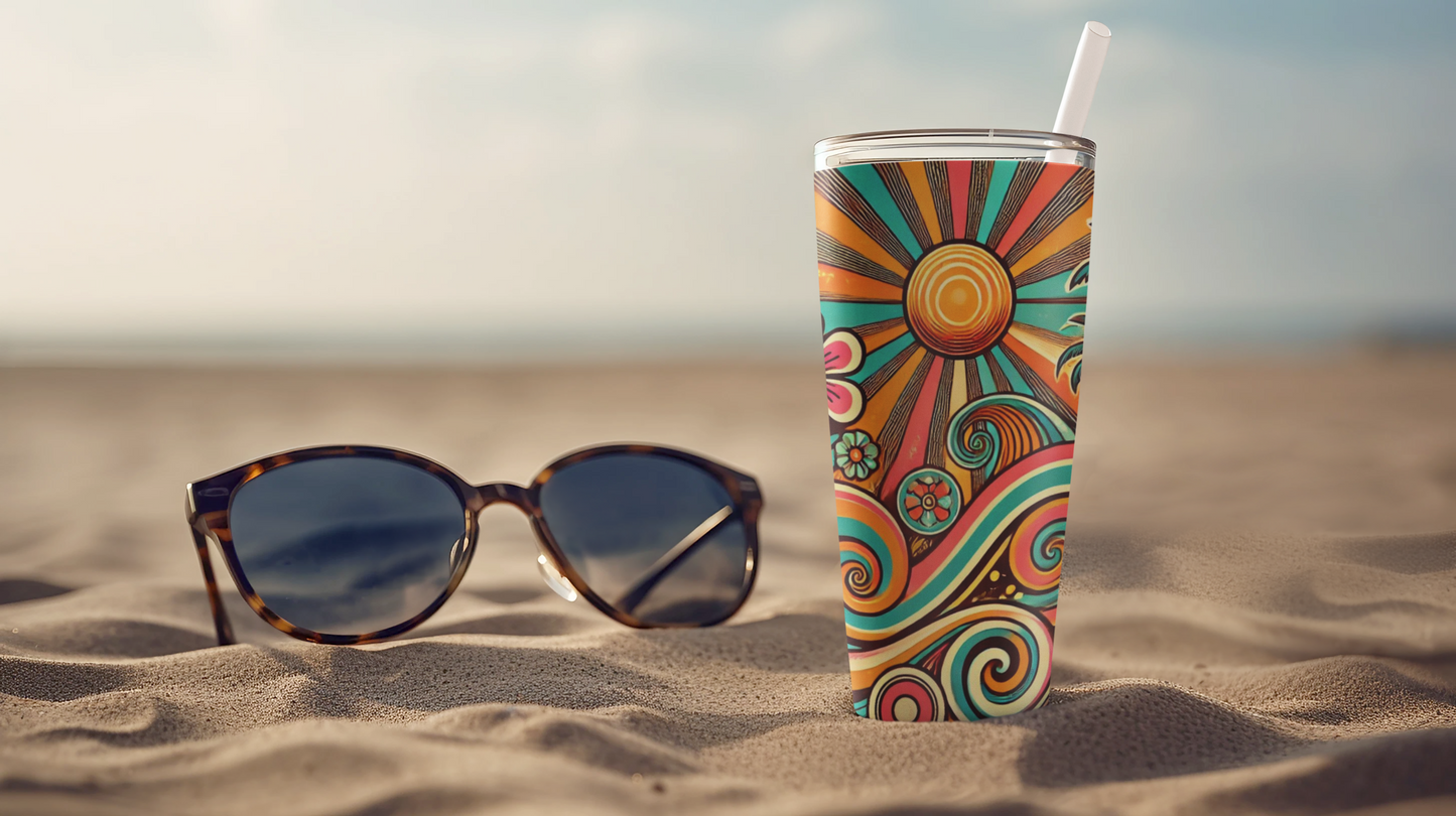 Groovy Sunburst 20oz Tumbler