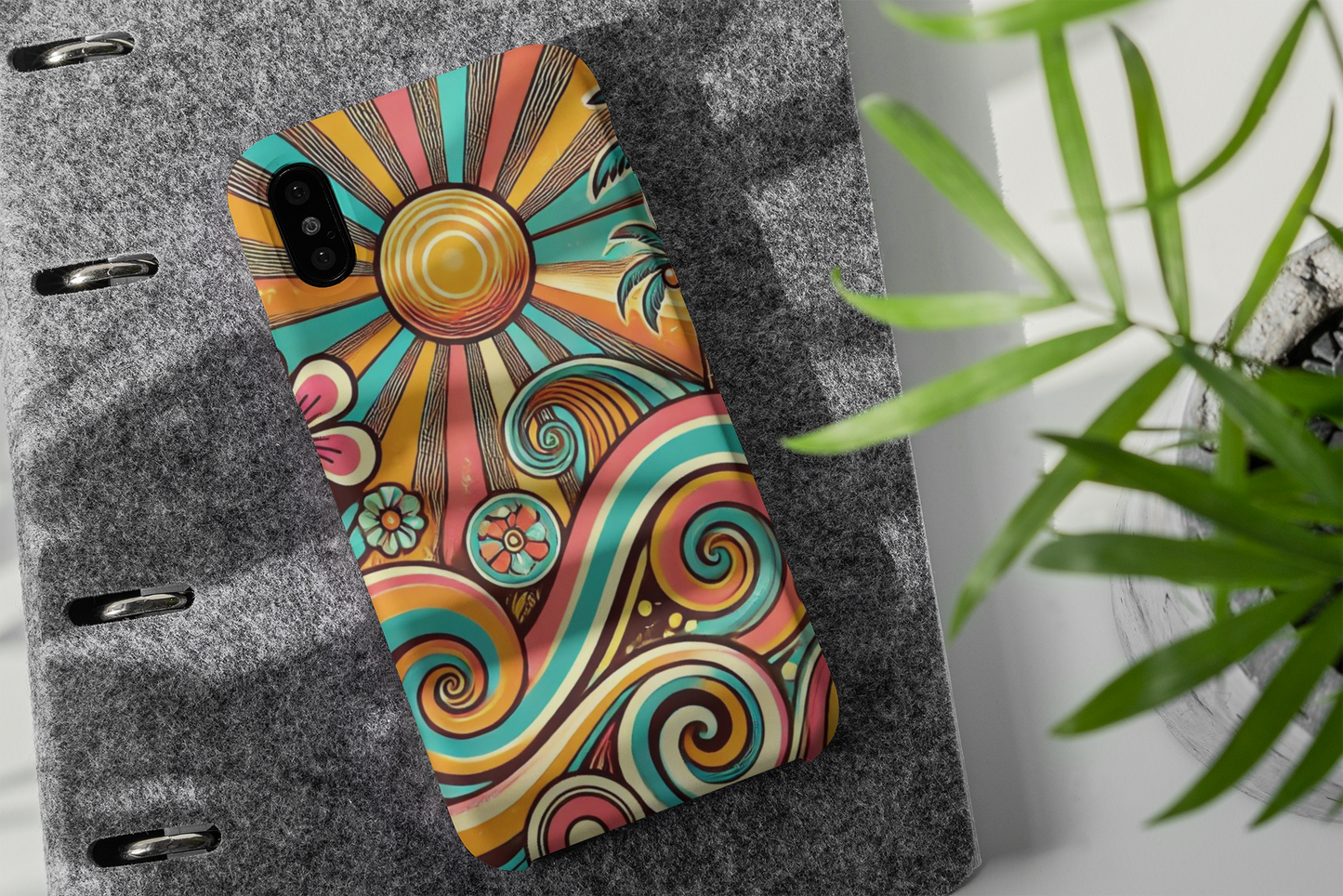 Groovy Sunburst Snap Phone Case