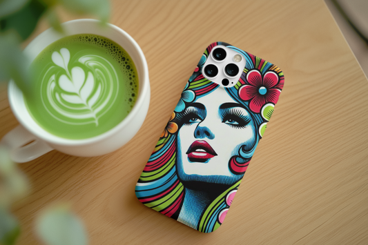 Psychedelic Flower Power Pop Art Snap Phone Case