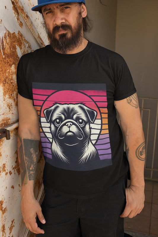 Retro Silhouette Tee - Pug