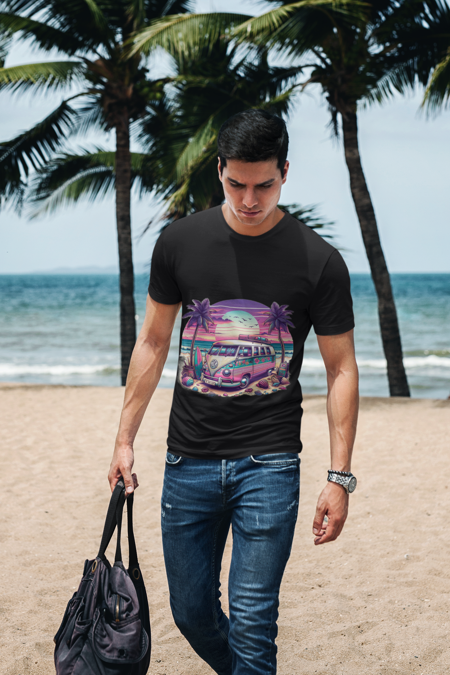 Retro Van Beach Tee