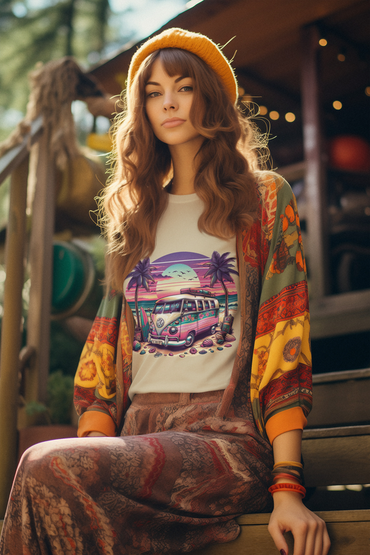 Retro Van Beach Tee